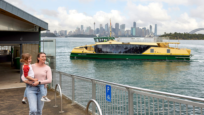 Getting to Taronga by ferry