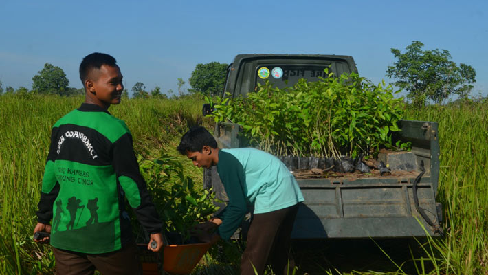 Delivery partners from Way Kambas National Park.