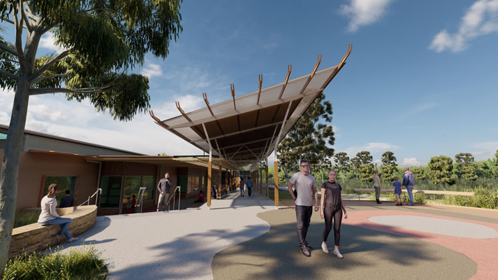 Artist impression of new wildlife hospital in Dubbo