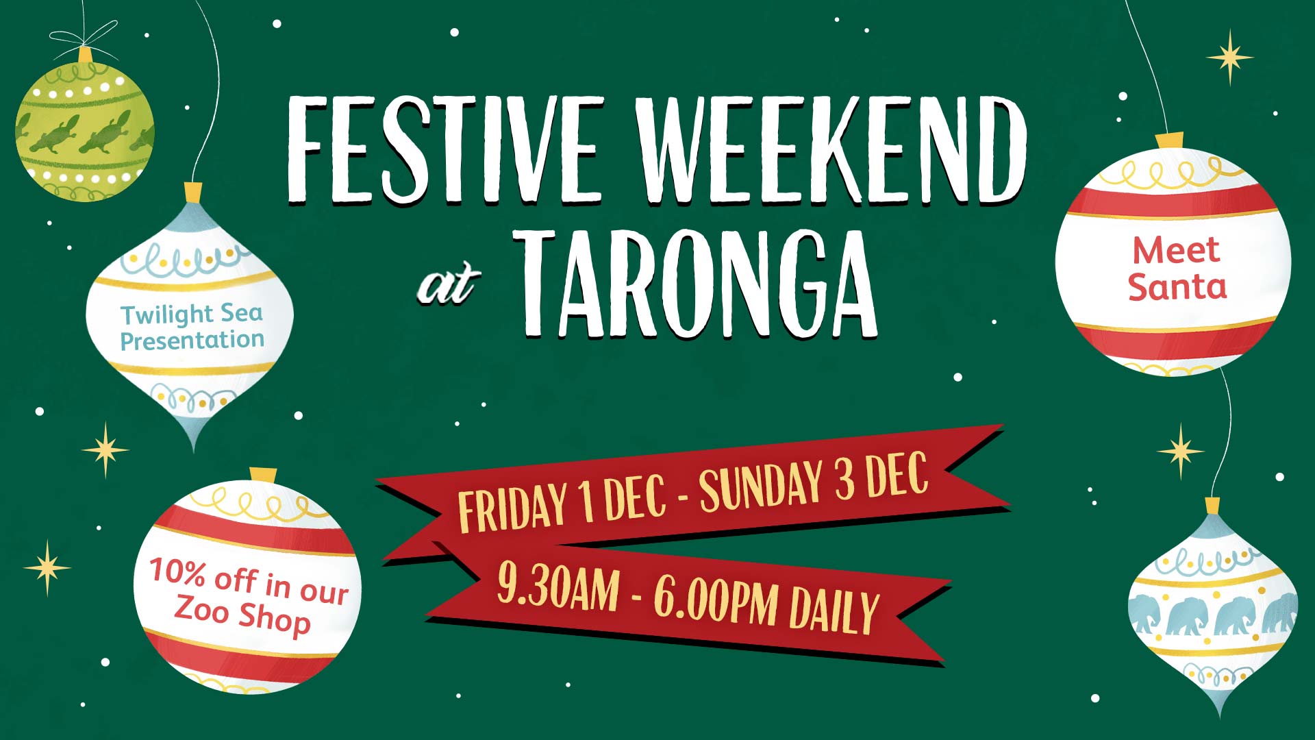Festive Weekend details