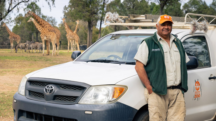 Employee at Taronga Western Plains Zoo