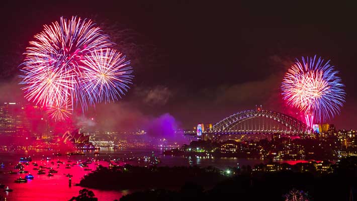 Fireworks view from the Taronga Centre
