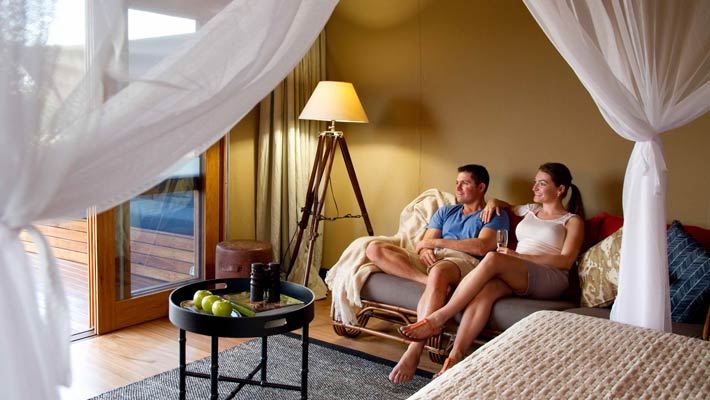 Each Animal View Lodge sleeps up to four people