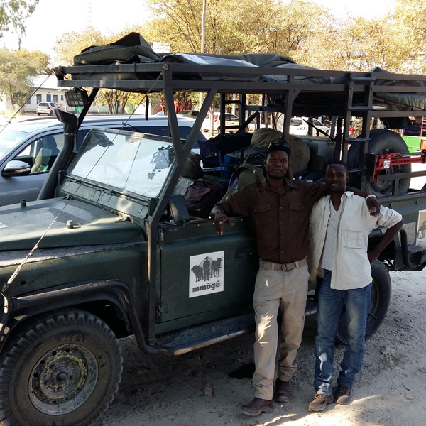 Team Mmogo. Credit: Krystyna Golabek, Botswana Predator Trust