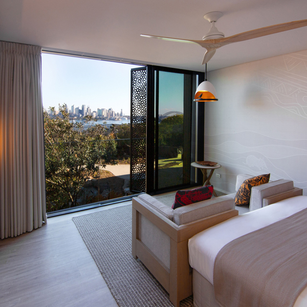 Harbour View Room at the Wildlife Retreat at Taronga