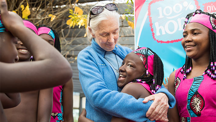Jane Goodall visits Taronga. Photo: Rick Stevens