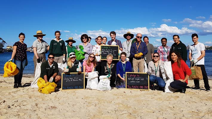 Taronga Green regularly organises local area clean ups