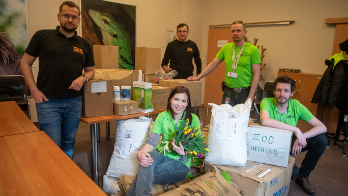 Lodz and Wroclaw Zoo Staff organising donations