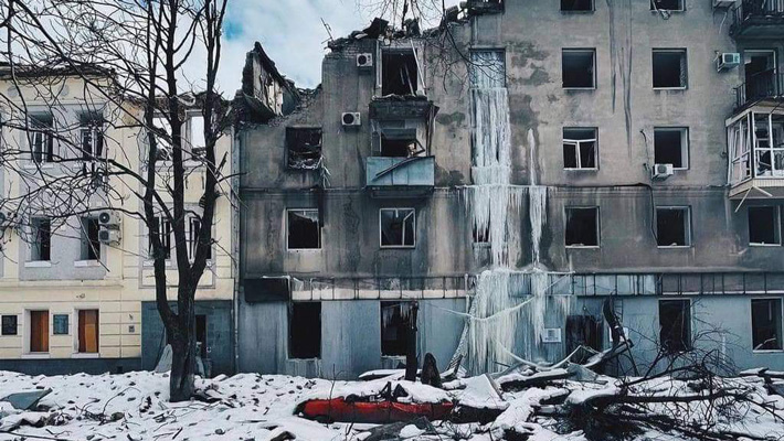 War impacted Kharkhiv City