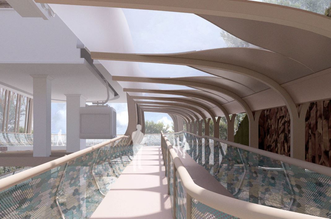 Lower station interior