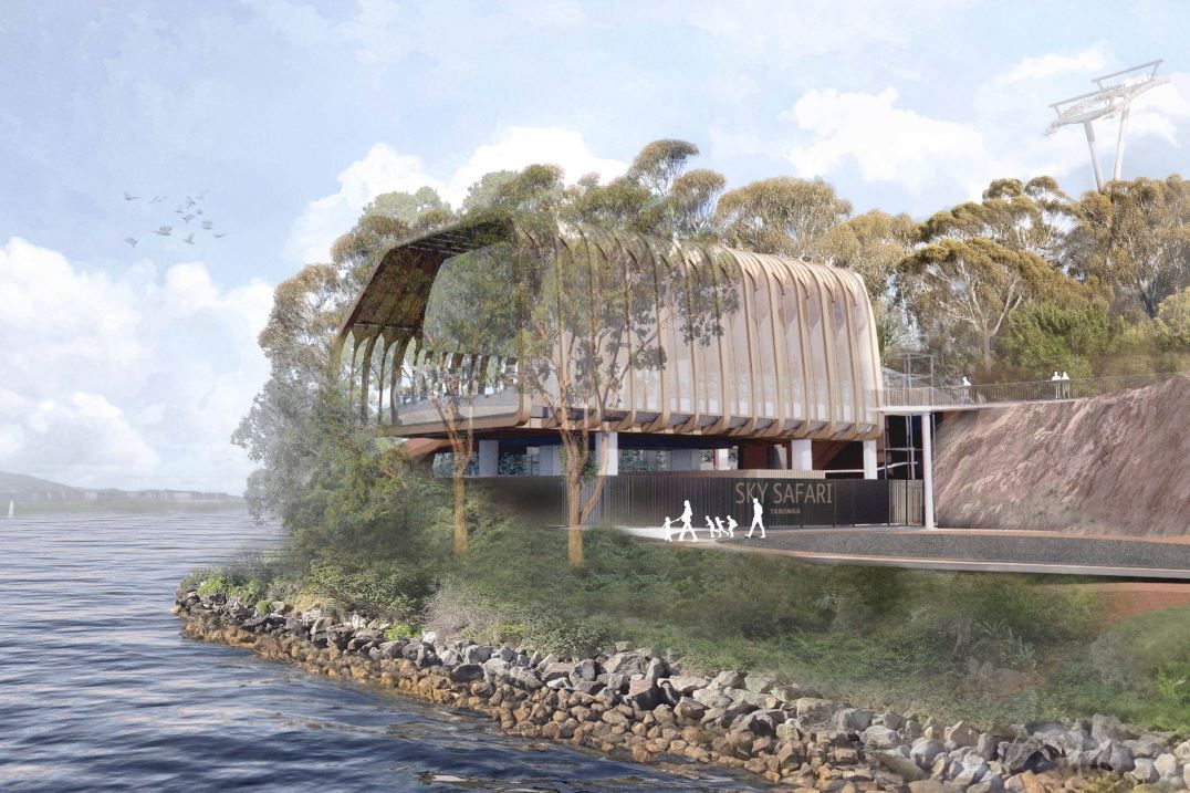 Lower station exterior