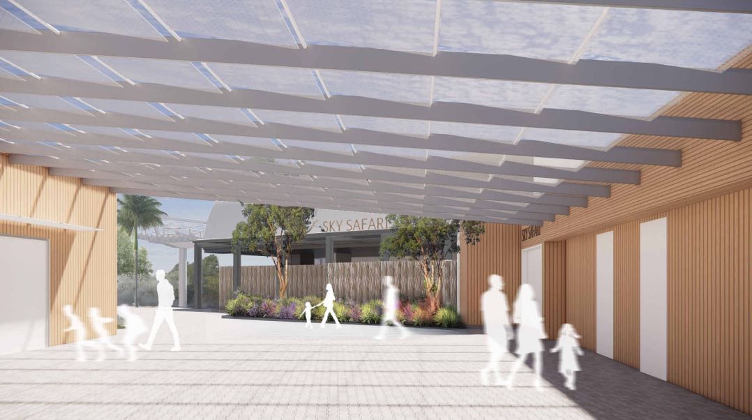 Upper station exterior