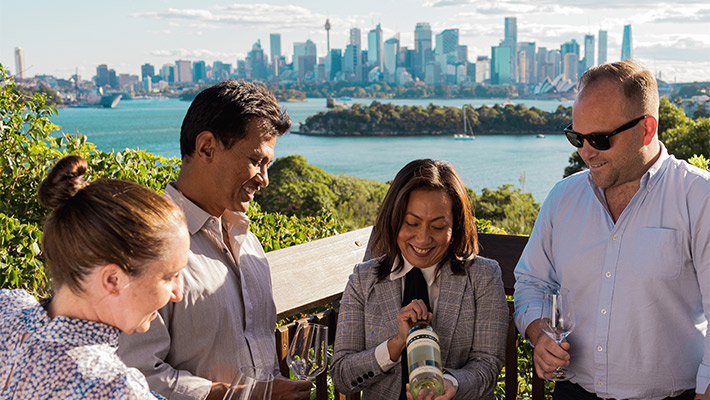 Wine tasting at Taronga Zoo Roar and Snore