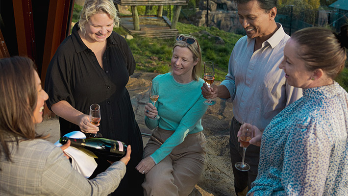Wine tasting at Taronga Zoo Roar and Snore