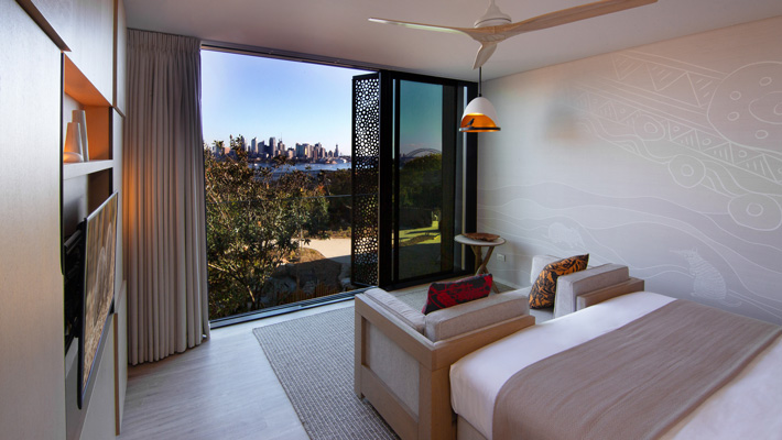 Harbour View Room at the Wildlife Retreat at Taronga.