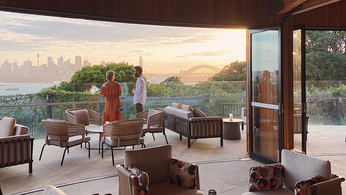 Soak up stunning Sydney Harbour views with that special someone.