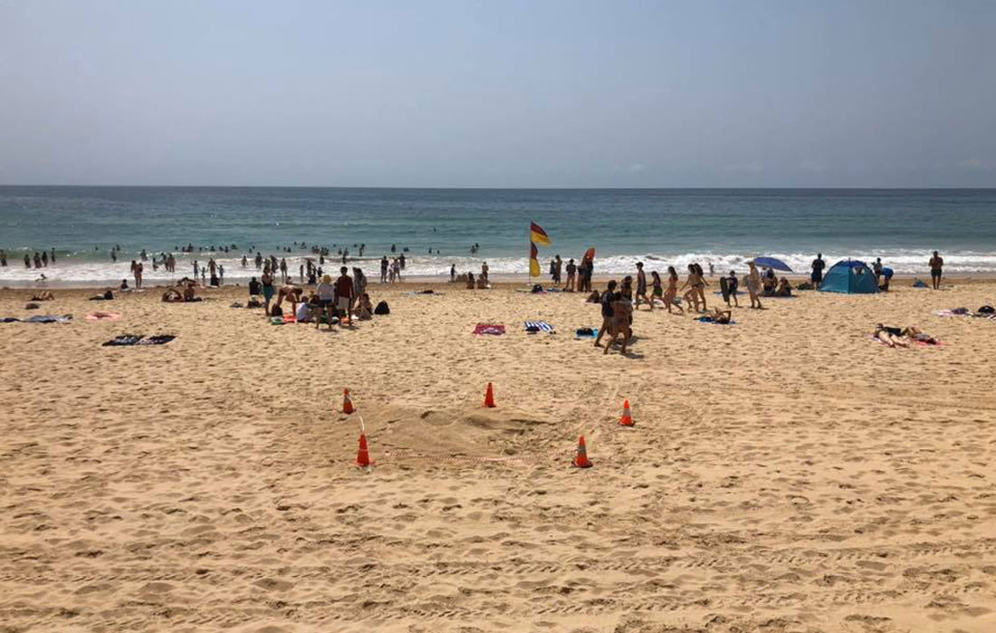 Site identified on Manly Beach