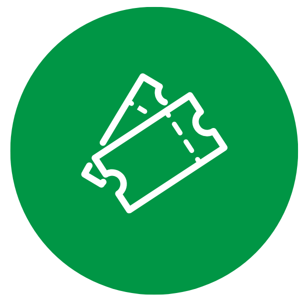 Ticket Icon green